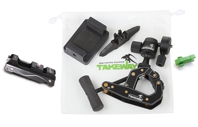 台灣製造Takeway T1+鉗式腳架即T1 Plus