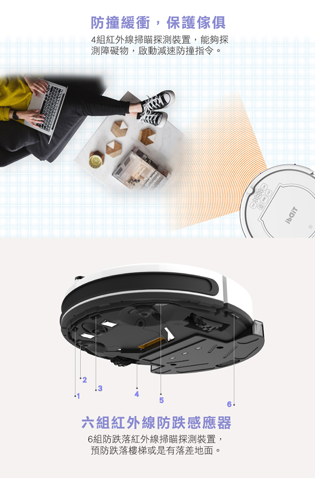 TiDdi (鈦敵) V320全新第二代智能規劃掃地機器人(繁體中文介面)