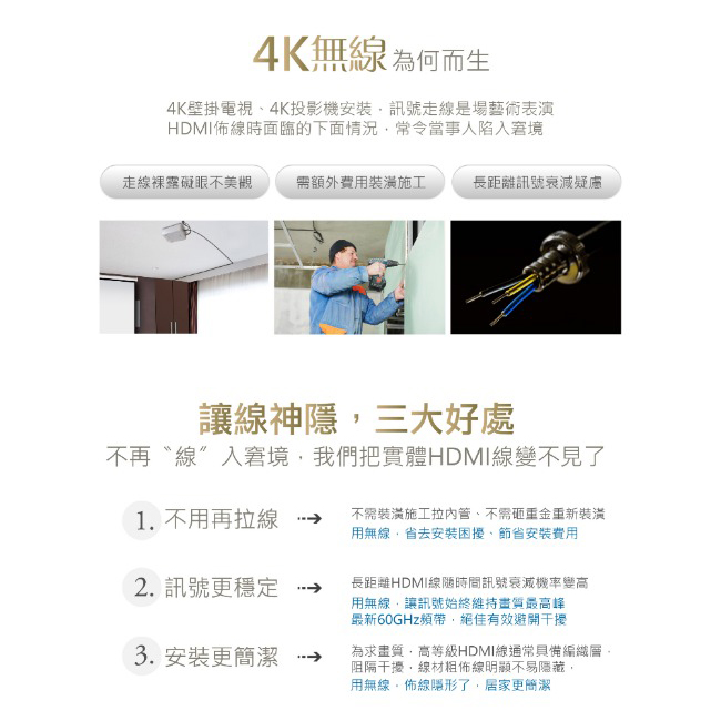 PX大通4K極緻無線影音傳輸器 WTR-4K