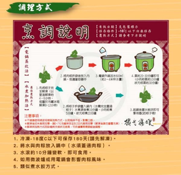 楊哥楊嫂 大小通吃肉粽禮盒(傳統精緻粽5+傳統小肉粽5)