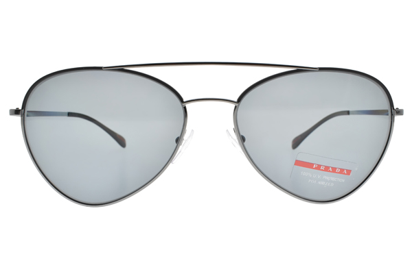 PRADA偏光太陽眼鏡 百搭飛行款/槍#SPS50S 290255