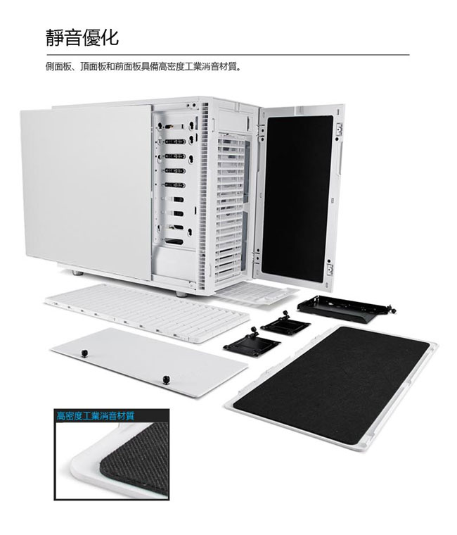 【Fractal Design】 Define R6C 極光白