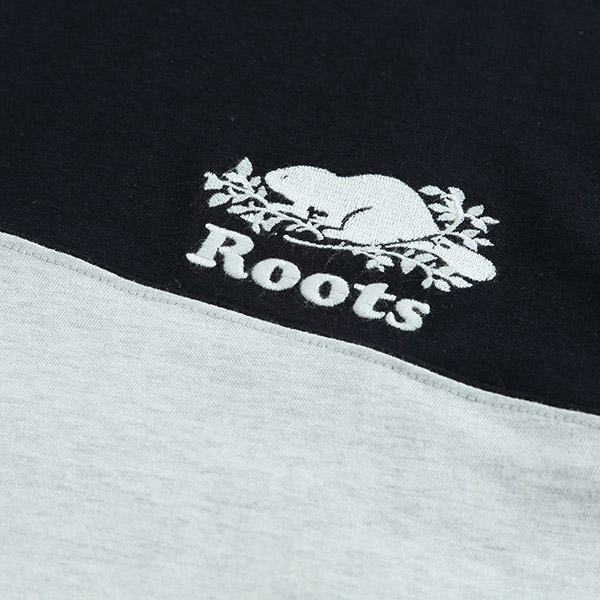 男裝Roots 色塊短袖T恤-黑