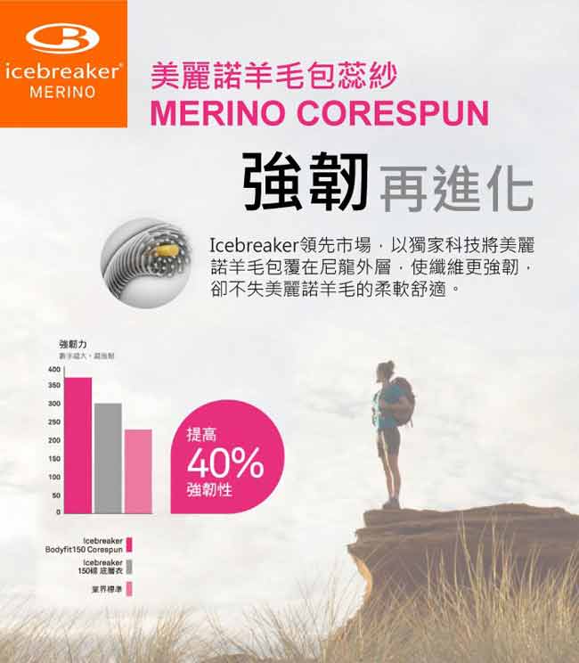 Icebreaker 女款 美麗諾羊毛 TECH-LITE 圓領素色短袖休閒上衣_黑