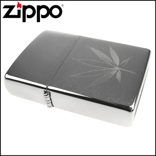 ZIPPO 美系~Leaf Design-大麻葉圖案自動雕刻打火機