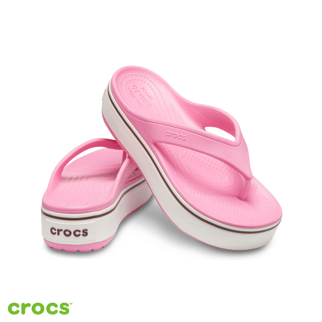 Crocs 卡駱馳 (中性鞋) 厚底卡駱班人字拖 205681-6QF