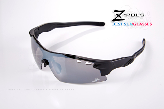 【Z-POLS】新一代頂級一片式帥氣電鍍鏡面抗UV400運動太陽眼鏡
