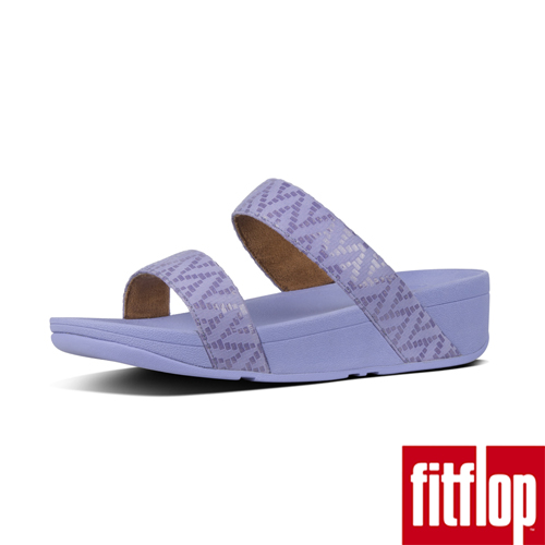 FitFlop LOTTIE CHEVRON SUEDE SLIDES-薰衣草紫