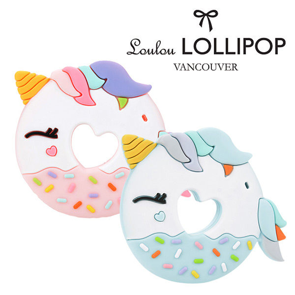 加拿大Loulou lollipop嬰幼兒固齒器 獨角獸甜甜圈系列(2款可選)