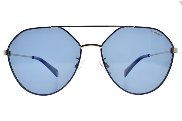 Polaroid 偏光太陽眼鏡 夏日清新款/藍銀 #PLD6059FS PJPC3
