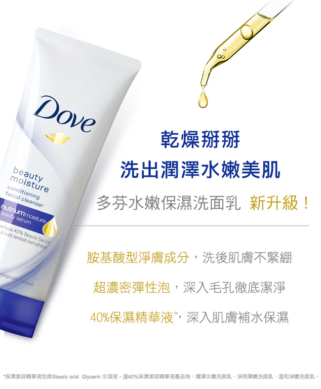 DOVE多芬 潤澤水嫩洗面乳 100G