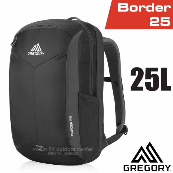 美國 GREGORY 新款 Border 25 專業輕量電腦後背包_像素黑