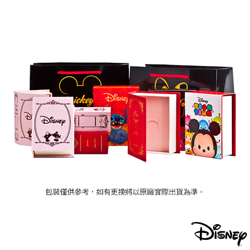 Disney迪士尼系列金飾 黃金/彩色蠟繩手鍊-俏麗美妮款