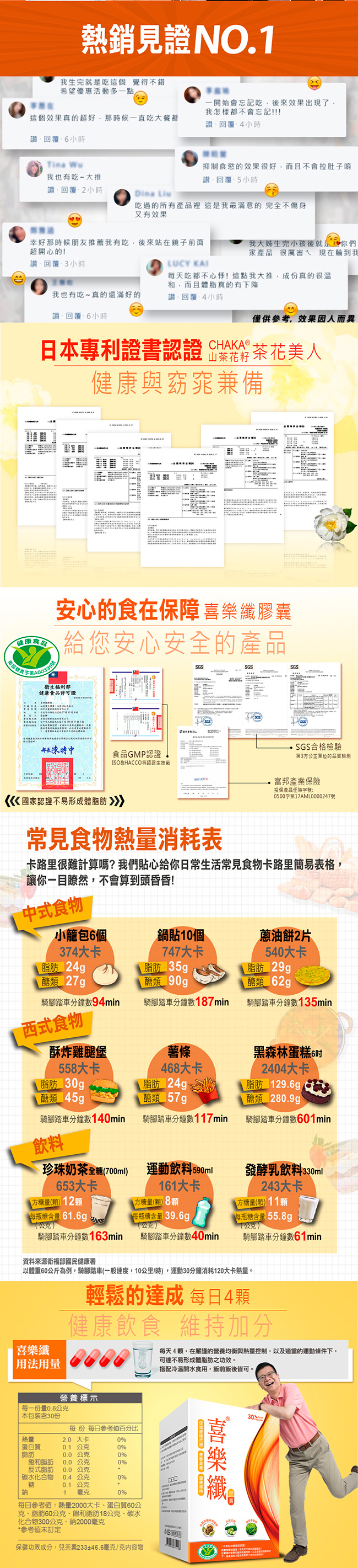 DV笛絲薇夢-潘懷宗推薦 喜樂纖膠囊 五盒組(30顆/盒 x 5盒)