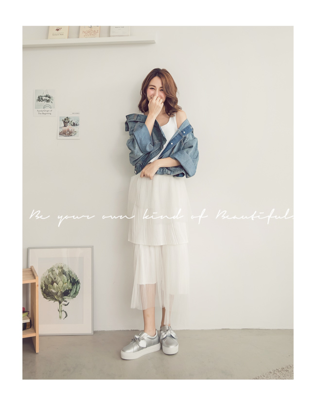 Ann’S可愛女人-蝴蝶結扭結內增高休閒懶人鞋-銀