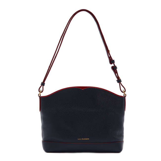 LULU GUINNESS VALERIE 肩背包 (黑)