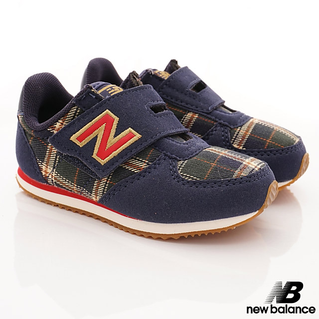 NewBalance 220格紋運動款 GCI深藍(小童段)