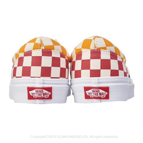 (女)VANS Era 撞色棋盤格綁帶休閒鞋