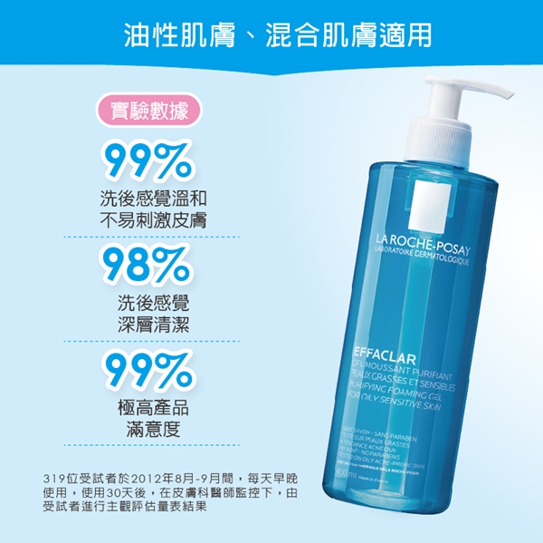 理膚寶水 青春潔膚凝膠 200ml 2入組