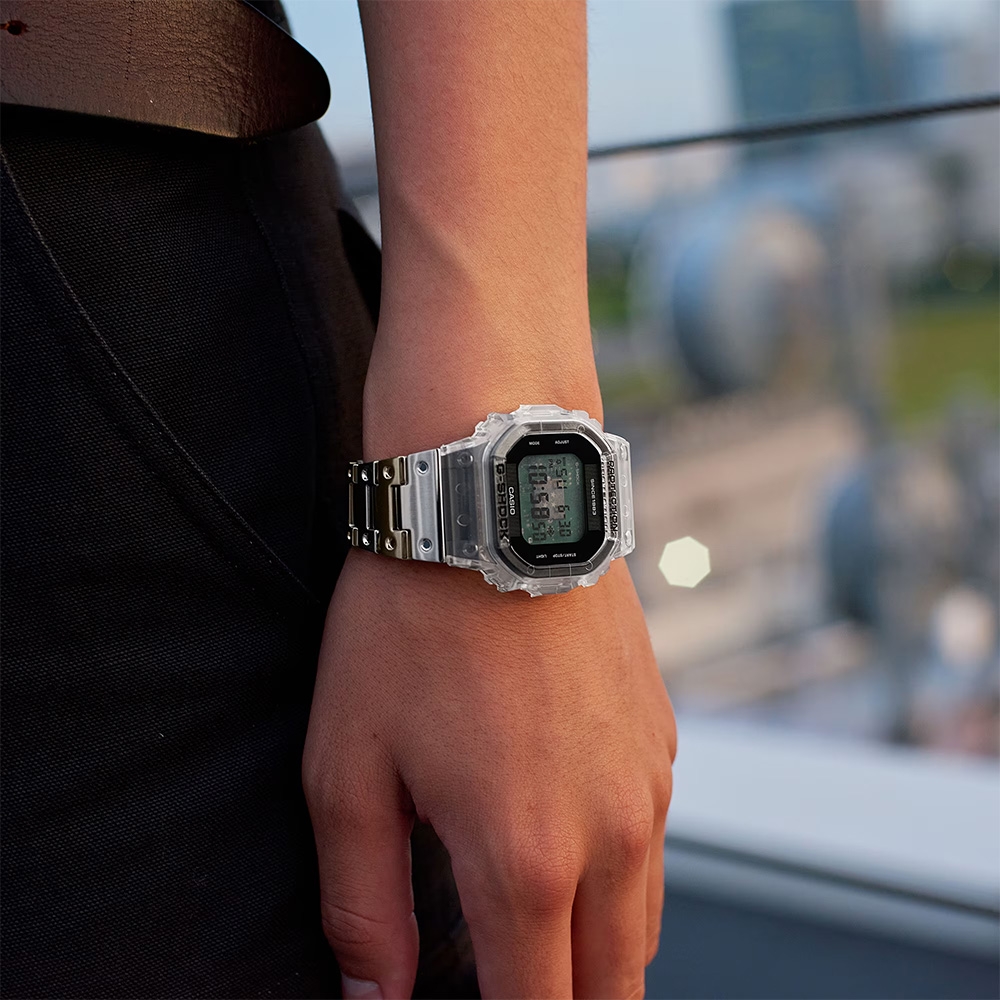 CASIO 卡西歐 G-SHOCK 40周年透明限量版透視機芯手錶 DWE-5640RX-7 | G-SHOCK | Yahoo奇摩購物中心