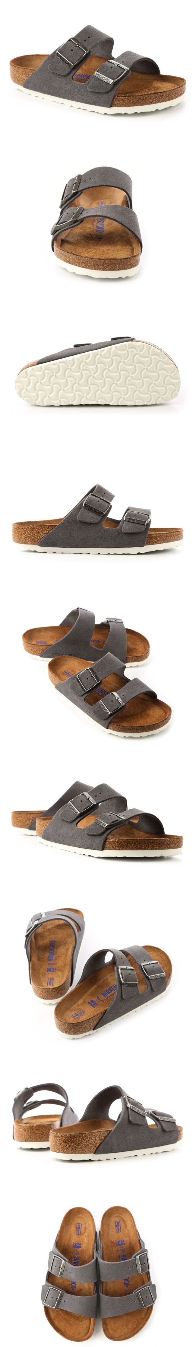 勃肯BIRKENSTOCK 1003728亞利桑那經典二條拖鞋(冷灰)