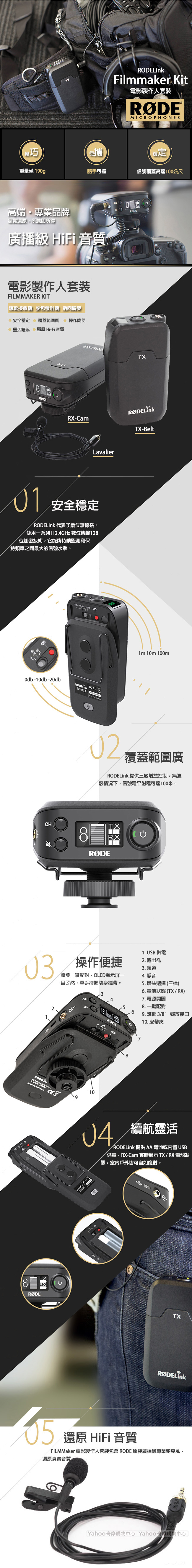 RODELink FilmMaker Kit 無線麥克風組 公司貨 RODELINKFM