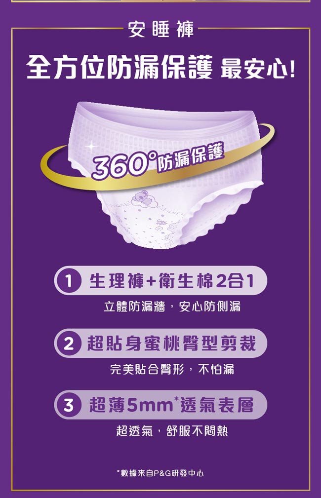 好自在 安睡褲S-Mx3包+純肌夜用熟睡衛生棉36cm(10片x2包)