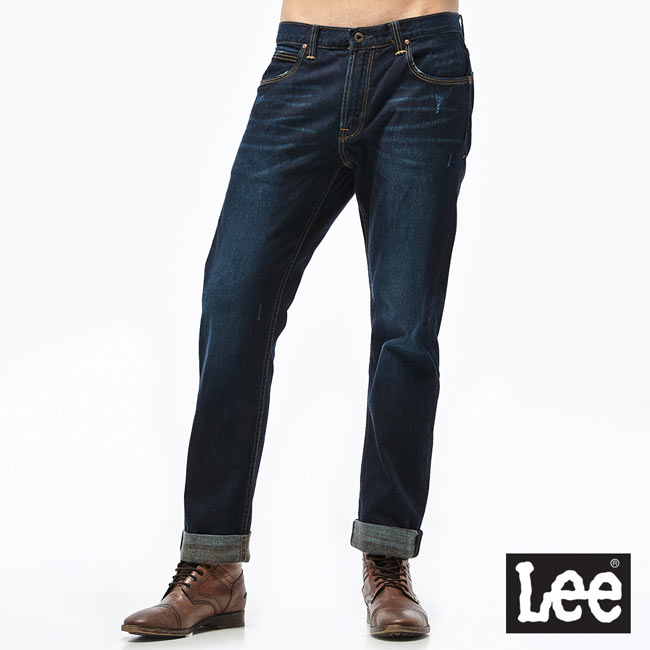 Lee 中腰標準小直筒牛仔褲