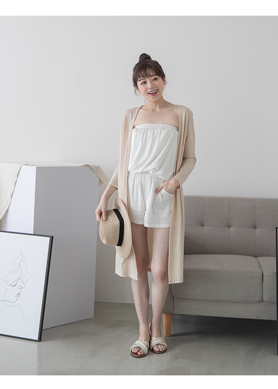 D+AF 波希假期．層次感流蘇交叉涼拖鞋＊米