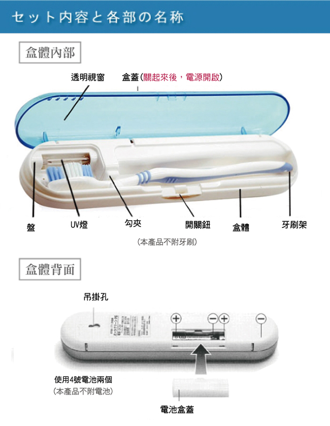 家適帝-紫外線牙刷除菌消毒盒