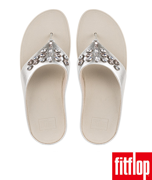 FitFlop TIARARAMA夾腳涼鞋銀色