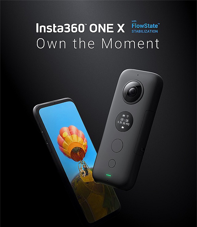 Insta360 ONE X 全景相機 (公司貨) 送SD32G/100MBs卡+原廠隱形自拍棒