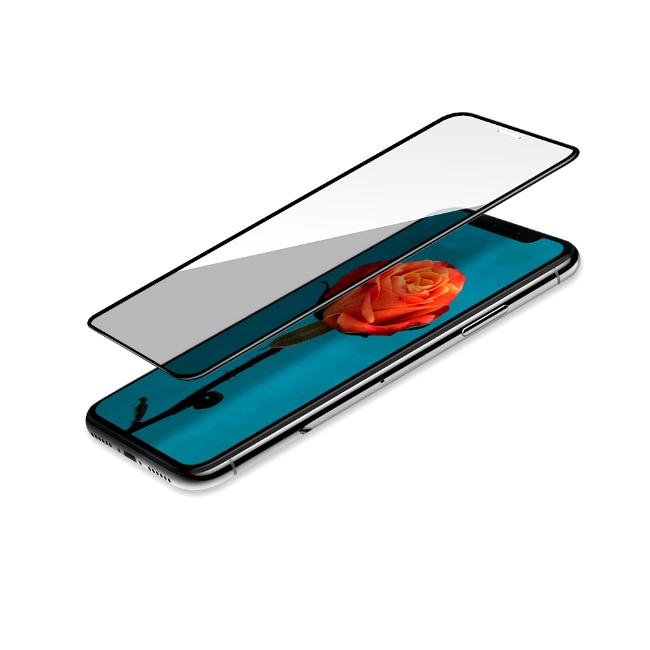PKG Apple iPhone Xs Max 保護貼-全滿版玻璃(黑框)