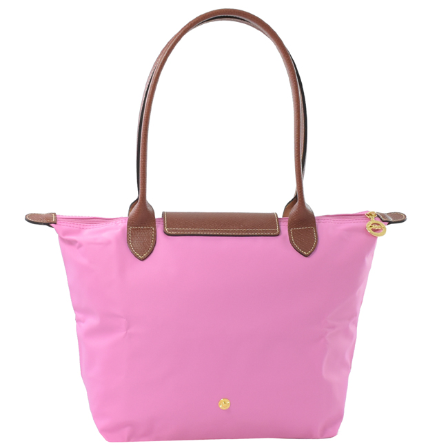 LONGCHAMP Le Pliage Nylon尼龍長把手提包(粉紅色/S)