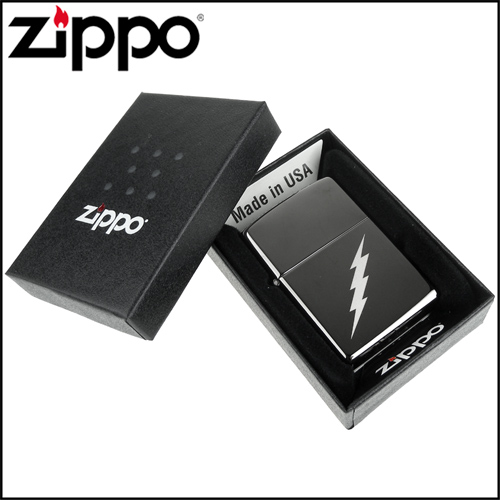 ZIPPO 美系~Lightning Bolt-閃電圖案雷射雕刻設計打火機