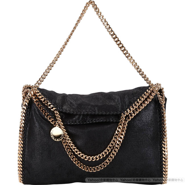 Stella McCartney Falabella Shaggy 金鍊帶兩用包(黑色)