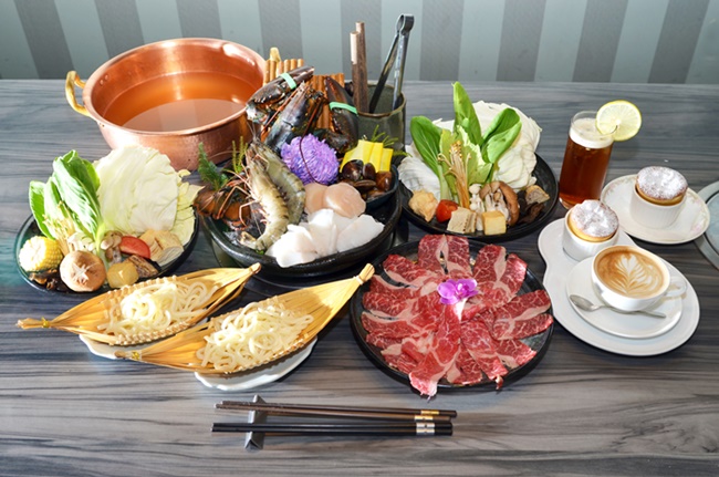 (台北)圓桌鐵板燒涮涮鍋2人頂級海陸鍋物套餐(涮涮鍋)