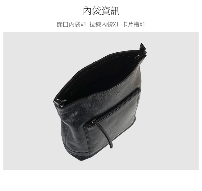 MARKBERG Ava Hobo 丹麥手工牛皮個性賀伯包 斜背/肩揹包(極簡黑)