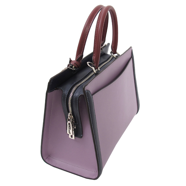 COACH 小牛皮 / ZORE CARRYALL 手提兩用包(中款/紫藍)