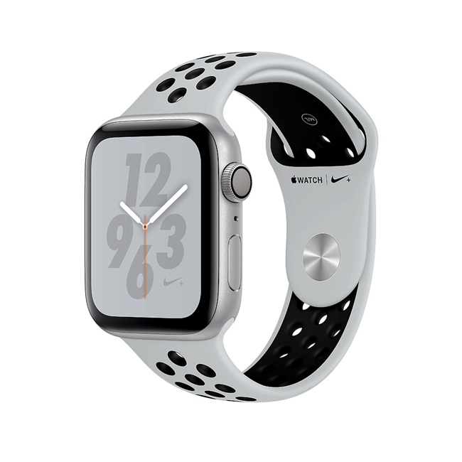 Apple Nike+S4 LTE 40mm銀色鋁金屬PurePlatinum黑色運動錶帶