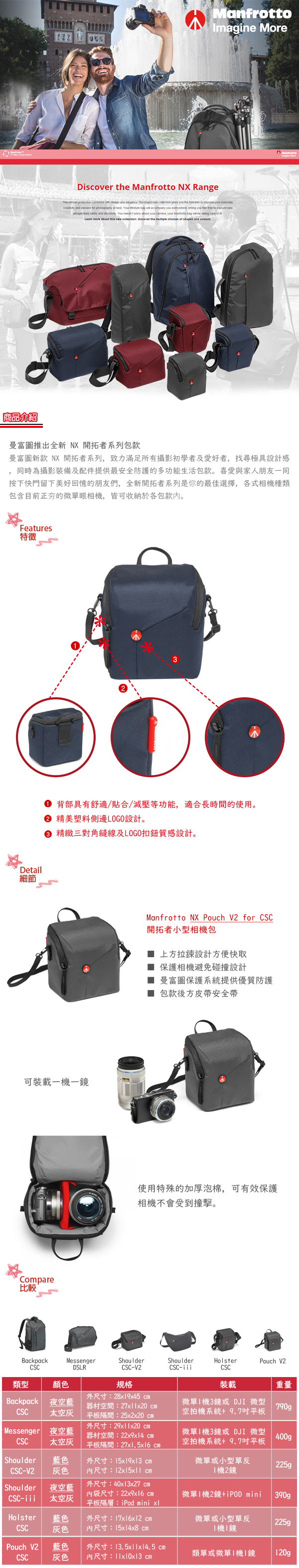 Manfrotto NX Pouch V2 for CSC開拓者小型相機包