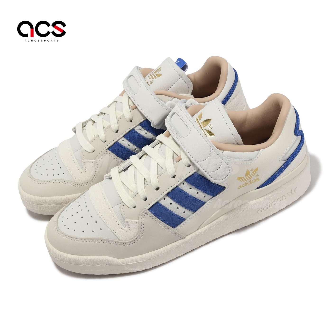 adidas 休閒鞋Forum 84 Low 男鞋女鞋白藍皮革魔鬼氈復古環保材質愛迪達