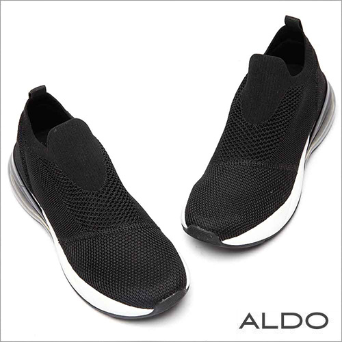 ALDO 原色舒適網布果凍氣墊厚底休閒鞋~尊爵黑色