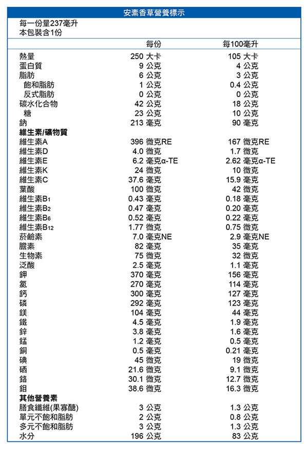 亞培 安素香草禮盒(250mlX8入)