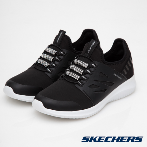 SKECHERS (女) 休閒系列 ULTRA FLEX - 12916BKW