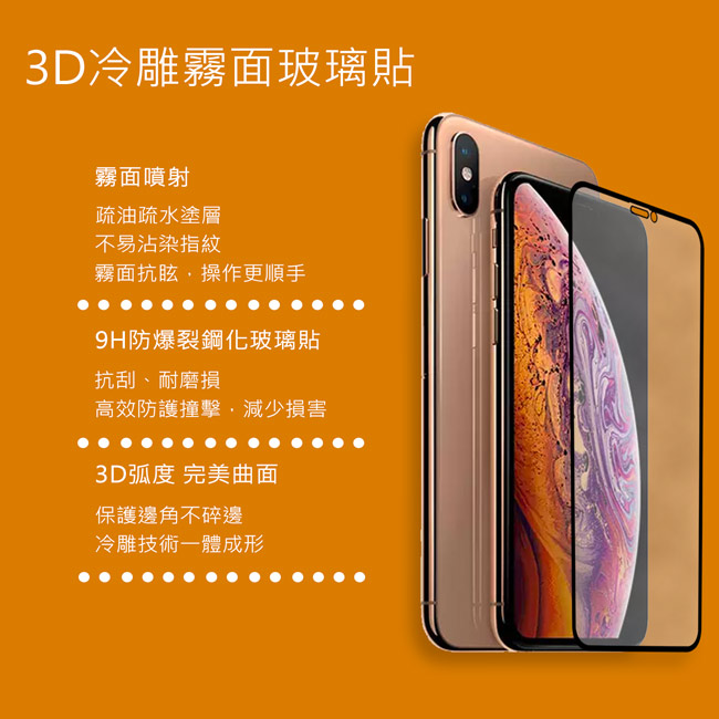 LUCCIDA Apple iPhone XR 霧面冷雕玻璃貼【3D滿版】