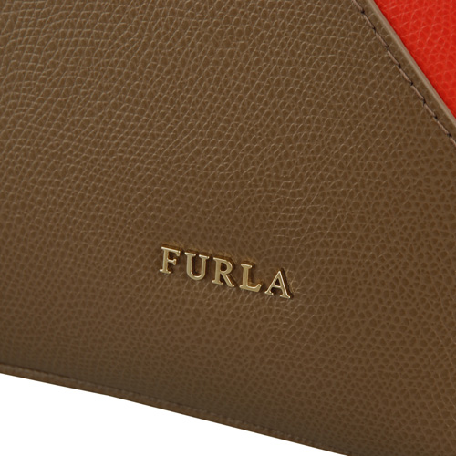 FURLA 金字LOGO信封手提/斜背包(多彩)