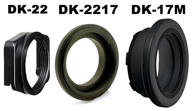 原廠NikonDK-22眼罩+DK-17M+Donell轉接環DK-2217