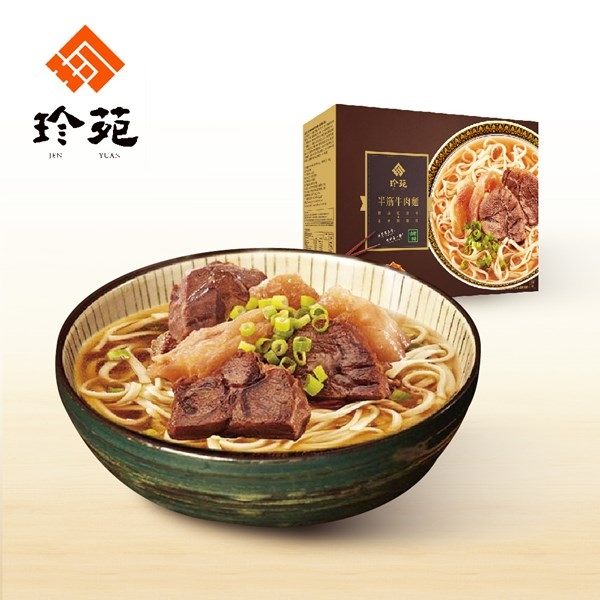 珍苑 清燉半筋牛肉麵(冷凍)(610g/份，共2份)