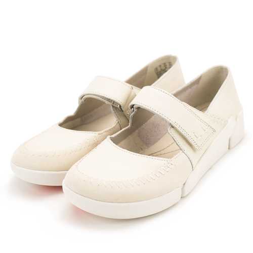 Clarks Tri Amanda 女休閒鞋 米白